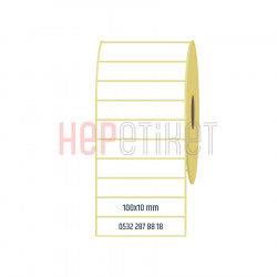 100x10 mm Lamine Termal Etiket 100x10 mm Lamine Termal Etiket