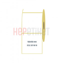 100x100 mm Lamine Termal Etiket 100x100 mm Lamine Termal Etiket