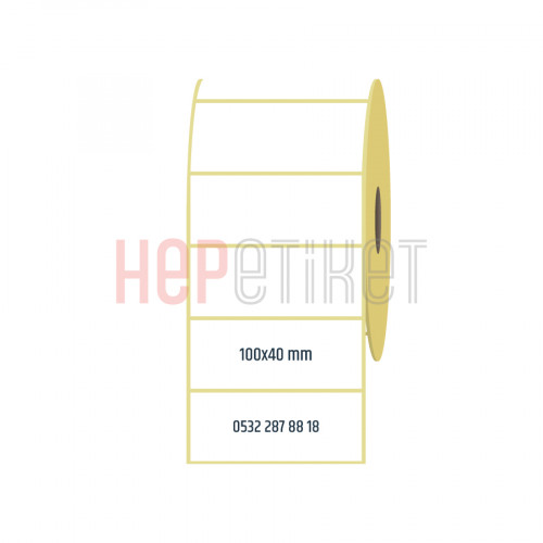 100x40 mm Vellum Etiket