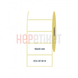 100x45 mm Lamine Termal Etiket