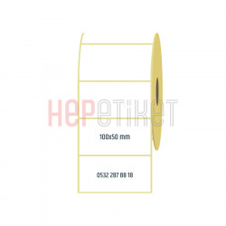 100x50 mm Lamine Termal Etiket