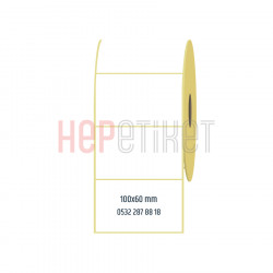 100x60 mm Lamine Termal Etiket