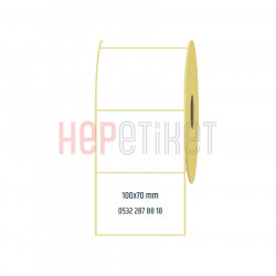 100x70 mm Lamine Termal Etiket