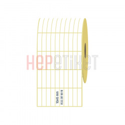 10x45 mm 10'lu Ayrık Kuşe Etiket 10x45 mm 10'lu Ayrık Kuşe Etiket