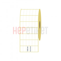 15x30 mm 6'lı Bitişik Lamine Termal Etiket