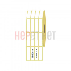 15x60 mm 4'lü Ayrık Lamine Termal Etiket