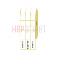 20x50 mm 3'lü Ayrık Kuşe Etiket 20x50 mm 3'lü Ayrık Kuşe Etiket