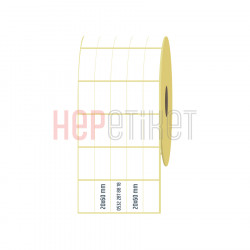 20x60 mm 5'li Bitişik Kuşe Etiket 20x60 mm 5'li Bitişik Kuşe Etiket
