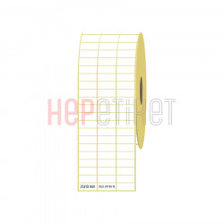25x10 mm 3'lü Ayrık Kuşe Etiket 25x10 mm 3'lü Ayrık Kuşe Etiket