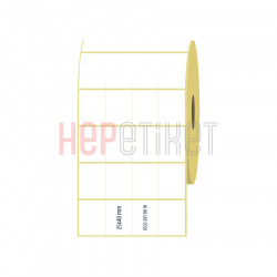 25x40 mm 4'lü Bitişik Kuşe Etiket 25x40 mm 4'lü Bitişik Kuşe Etiket