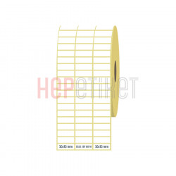 30x10 mm 3'lü Ayrık Kuşe Etiket 30x10 mm 3'lü Ayrık Kuşe Etiket