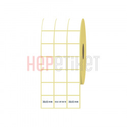 30x30 mm 3'lü Ayrık Termal Etiket 30x30 mm 3'lü Ayrık Termal Etiket