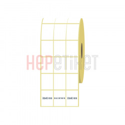 30x40 mm 3'lü Ayrık Kuşe Etiket 30x40 mm 3'lü Ayrık Kuşe Etiket