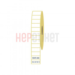 35x15 mm Kuşe Etiket 35x15 mm Kuşe Etiket