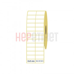 35x15 mm 2'li Ayrık Kuşe Etiket 35x15 mm 2'li Ayrık Kuşe Etiket