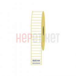 40x10 mm Kuşe Etiket 40x10 mm Kuşe Etiket