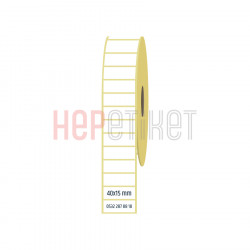 40x15 mm Kuşe Etiket 40x15 mm Kuşe Etiket