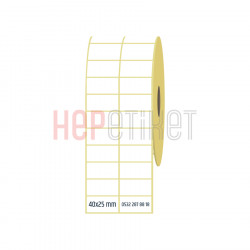 40x25 mm 2'li Ayrık Kuşe Etiket 40x25 mm 2'li Ayrık Kuşe Etiket