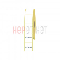 40x45 mm Kuşe Etiket 40x45 mm Kuşe Etiket