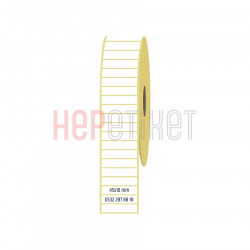45x10 mm Kuşe Etiket 45x10 mm Kuşe Etiket