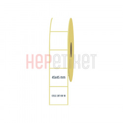 45x45 mm Kuşe Etiket 45x45 mm Kuşe Etiket