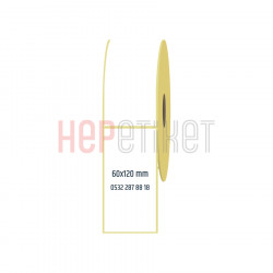 60x120 mm Termal Etiket 60x120 mm Termal Etiket