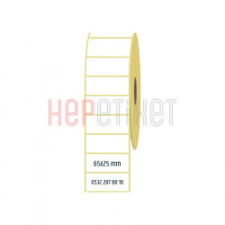 65x25 mm Vellum Etiket