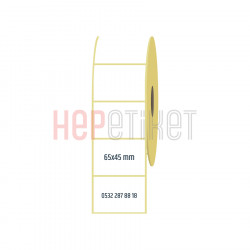 65x45 mm Kuşe Etiket 65x45 mm Kuşe Etiket