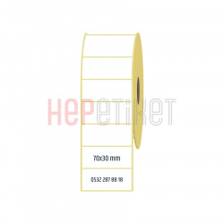 70x30 mm Lamine Termal Etiket
