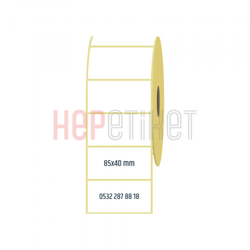 85x40 mm Lamine Termal Etiket