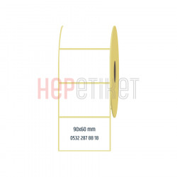 90x60 mm Lamine Termal Etiket