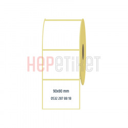 90x80 mm Lamine Termal Etiket