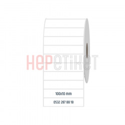 100x10 mm PP Opak Etiket 100x10 mm PP Opak Etiket