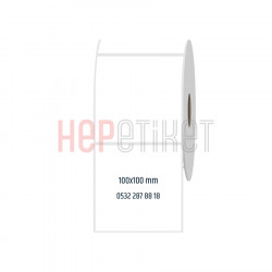 100x100 mm PP Opak Etiket 100x100 mm PP Opak Etiket