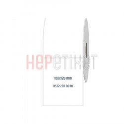 100x120 mm PP Opak Etiket 100x120 mm PP Opak Etiket