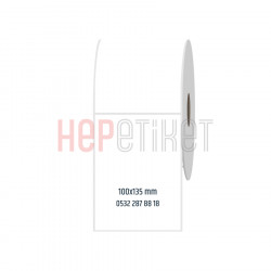 100x135 mm PP Opak Etiket 100x135 mm PP Opak Etiket