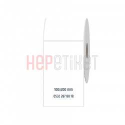 100x200 mm PP Opak Etiket 100x200 mm PP Opak Etiket