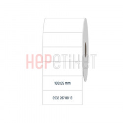 100x35 mm PP Opak Etiket 100x35 mm PP Opak Etiket