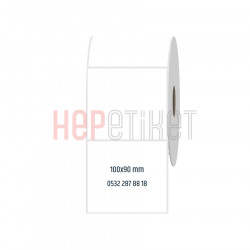 100x90 mm PP Opak Etiket 100x90 mm PP Opak Etiket