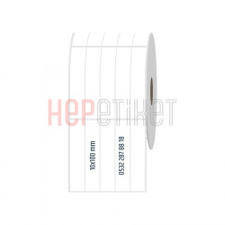 10x100 mm 5'li Ayrık PP Opak Etiket 10x100 mm 5'li Ayrık PP Opak Etiket