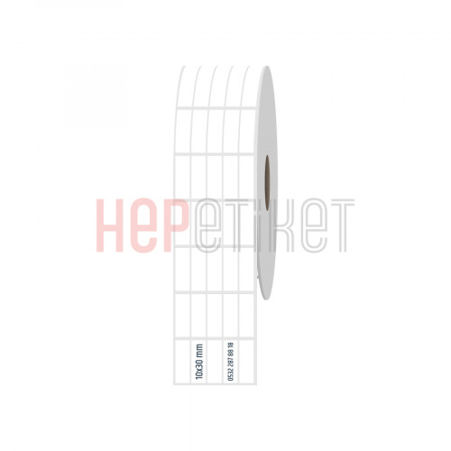 10x30 mm 5li Ayrık PP Şeffaf Etiket