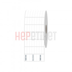 10x30 mm 8'li Bitişik PP Opak Etiket 10x30 mm 8'li Bitişik PP Opak Etiket