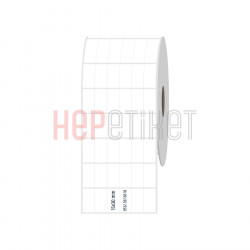 15x30 mm 6'lı Bitişik PP Opak Etiket 15x30 mm 6'lı Bitişik PP Opak Etiket