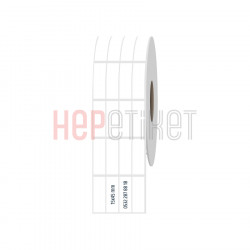 15x45 mm 4'lü Ayrık PP Opak Etiket 15x45 mm 4'lü Ayrık PP Opak Etiket
