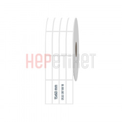 15x60 mm 4'lü Ayrık PP Opak Etiket 15x60 mm 4'lü Ayrık PP Opak Etiket