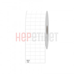 20x15 mm 4'lü Bitişik PP Opak Etiket 20x15 mm 4'lü Bitişik PP Opak Etiket