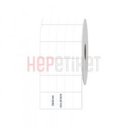 20x30 mm 5'li Bitişik PP Şeffaf Etiket 20x30 mm 5'li Bitişik PP Şeffaf Etiket