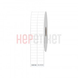 25x10 mm 2'li Ayrık PP Şeffaf Etiket