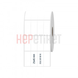 25x45 mm 4'lü Bitişik Fastyre Etiket 25x45 mm 4'lü Bitişik Fastyre Etiket