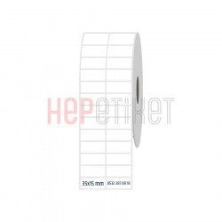 35x15 mm 2'li Ayrık PP Opak Etiket 35x15 mm 2'li Ayrık PP Opak Etiket